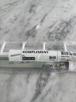 KOMPLEMENT Hakenleiste, ausziehbar, weiß, 58 cm