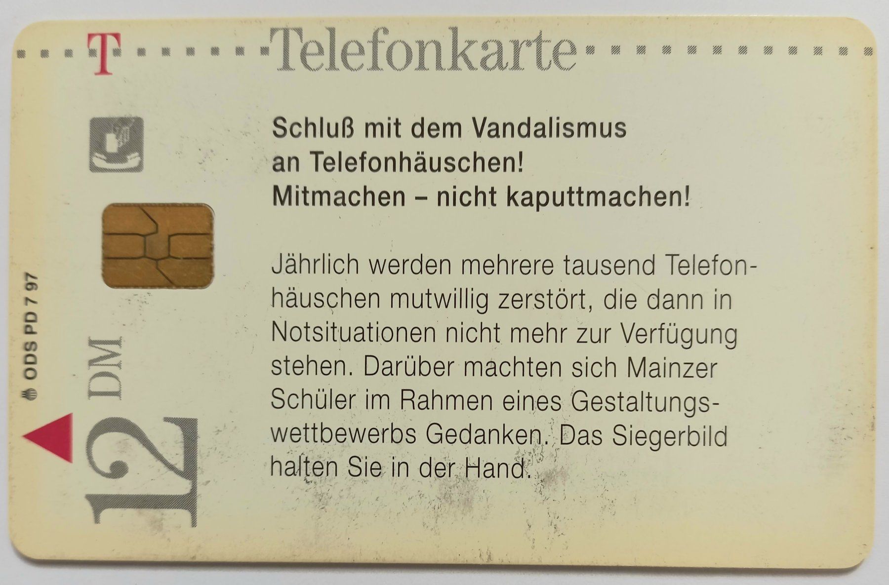 Schede telefoniche: Vandalismus an Telefonhäuschen 1997 – Usato da Niederuzwil venduto da lubimaja 1