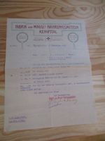 Maggi Kempttal Rechnung 1908 2 Stk.