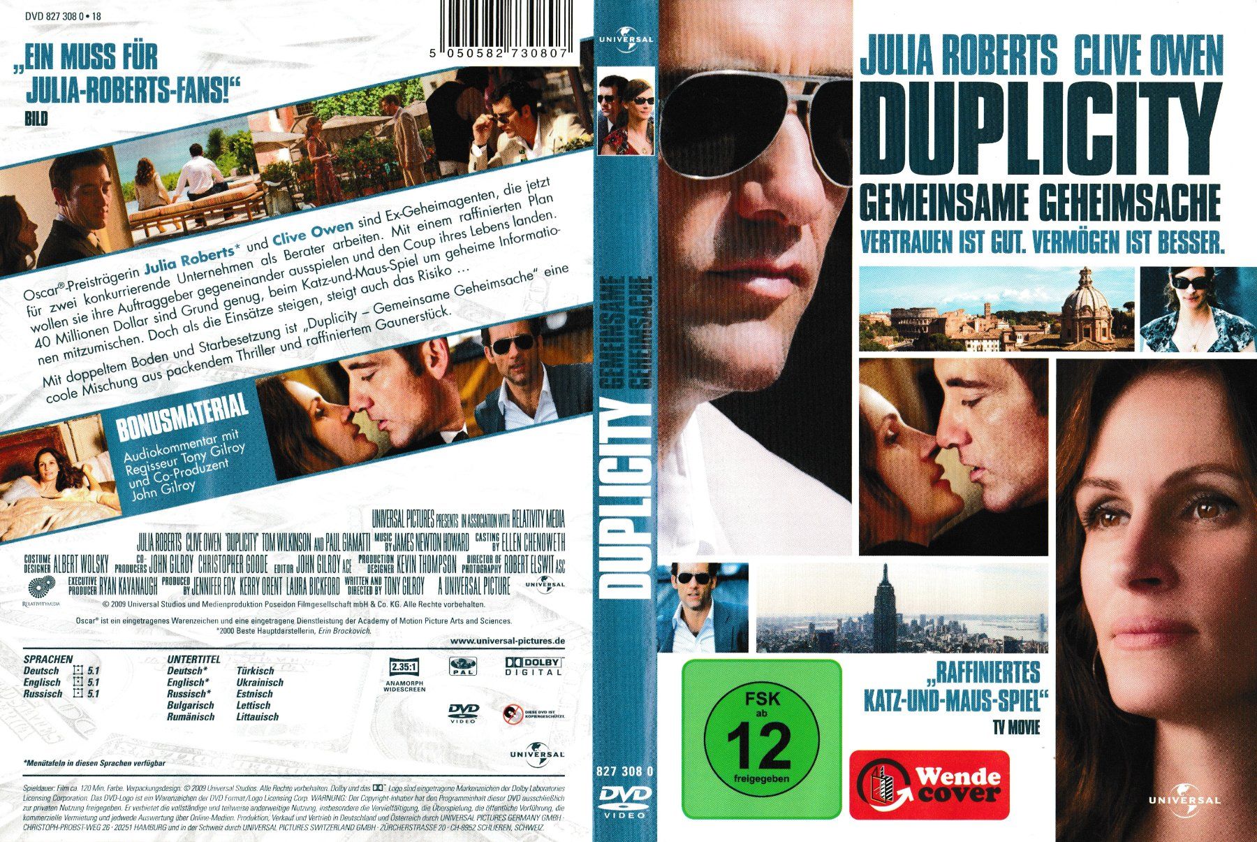 Alle DVDs: DVD - Duplicity – Gemeinsame Geheimsache – Gebraucht aus Langnau am Albis von MediaRescuerKeLoX