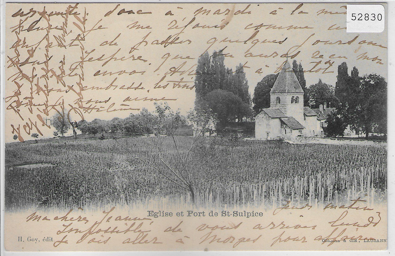 Cartoline postali: Eglise et Port de St. Sulpice – Usato da Ettingen venduto da Kartenplanet