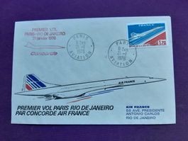 CONCORDE, premier vol 21.1.1976 de PARIS - RiodeJaneiro