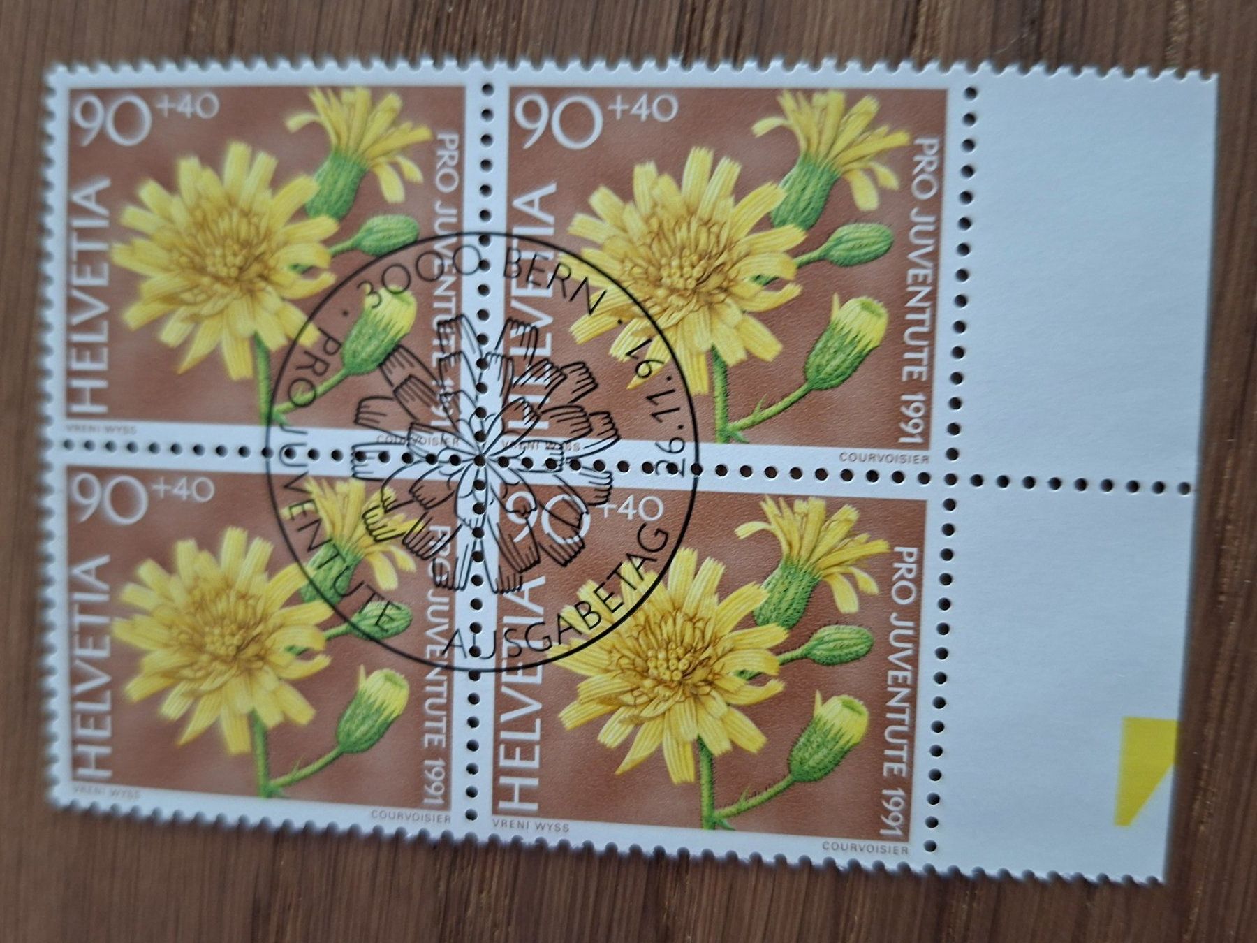 Tutti i francobolli: 4er Blocks: Pro Juventute 1991 – Nuovo (secondo la descrizione) da Hinterkappelen venduto da 1399 8