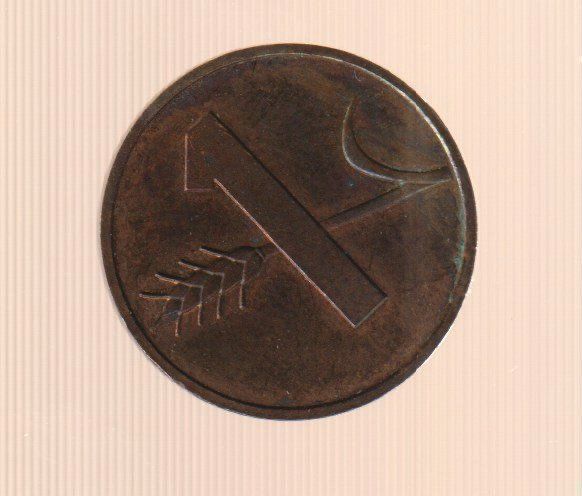 Tutti le monete: MONETA SVIZZERA 1 centesimo 1982 usata - circolata Rame – Usato da Vezia venduto da Aquarius_Age 1