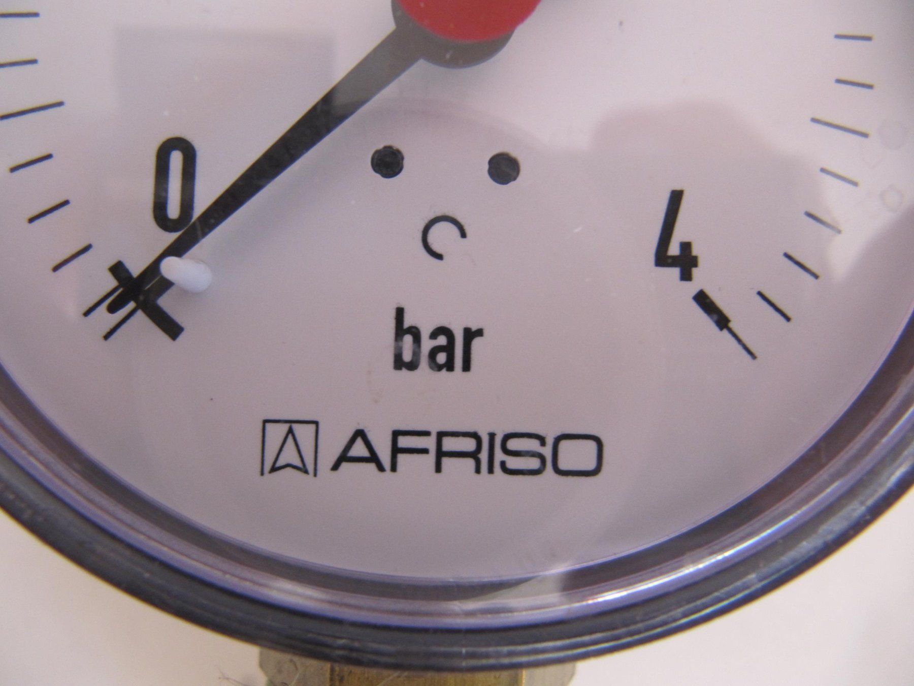 Misurare: Manometer Afriso 4 Bar mit Absperrhahn – Nuovo (secondo la descrizione) da Basel venduto da Kuba2 2