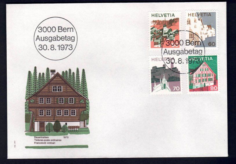 Tutti i francobolli: Sammlung CH Ersttagsbriefe 1973 – Nuovo (secondo la descrizione) da Pfäffikon ZH venduto da Romulus 5
