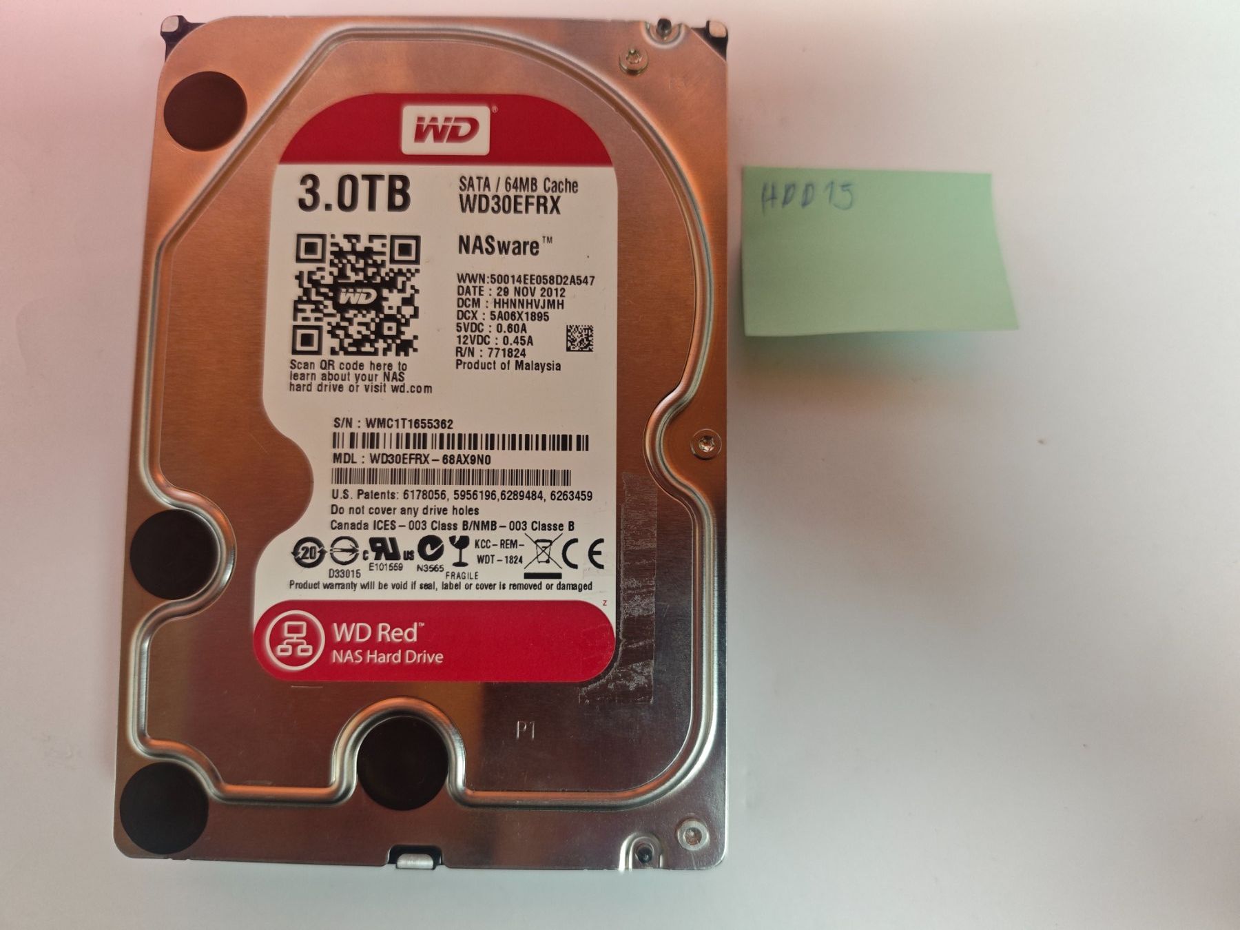 Western Digital Disques durs: WD Red 3TB HDD – D'occasion à Wolfwil par Rarak