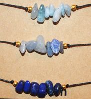 Armband Set A-723 – Aquamarin, Blauer Türkis, Lapis. 3 Stück