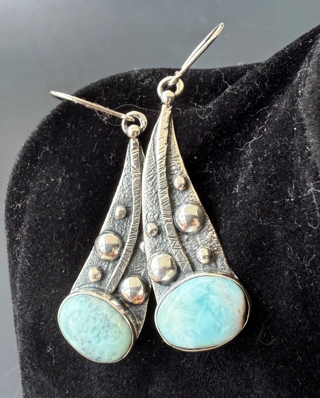 Orecchini pendenti & Orecchini a lobo: Grandiose Handarbeit:  Silberohrringe mit Larimar – Nuovo e nell'imballaggio originale da Ebikon venduto da elischka 3