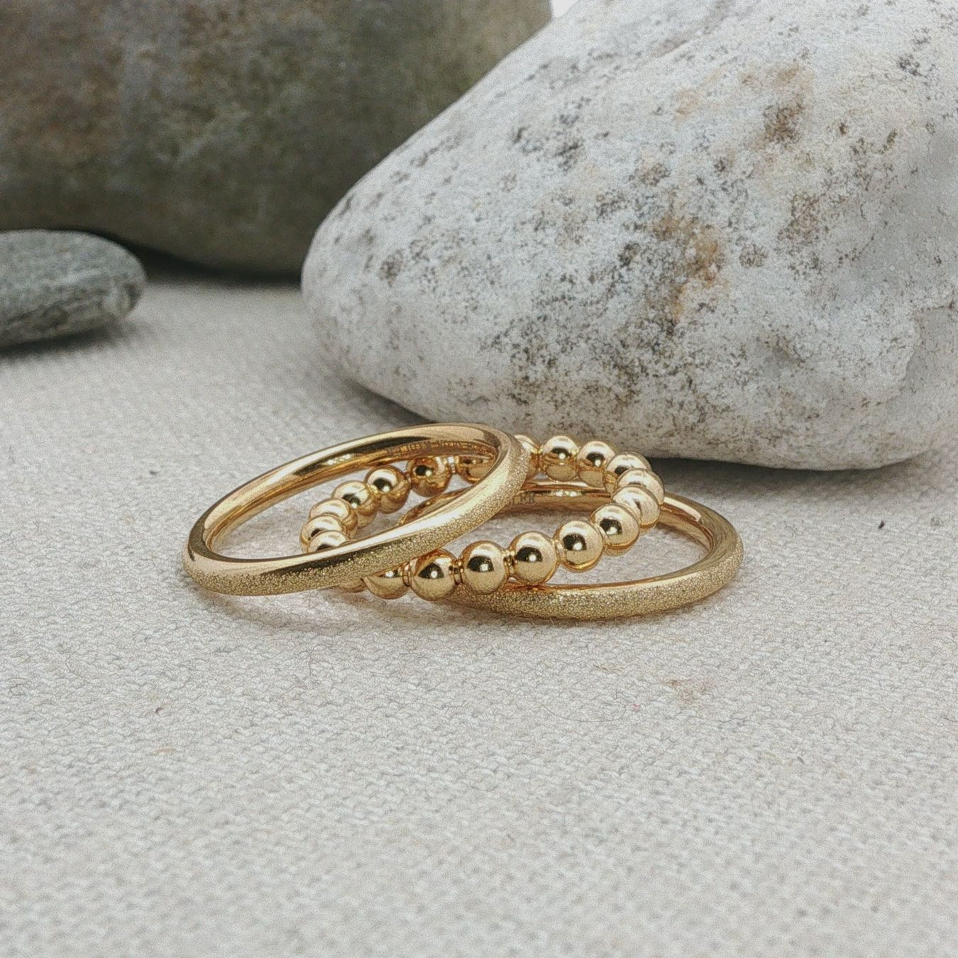 Olga Ribler Anelli: Edelstahl & Silber Ring SET Ringgrösse 50 – Nuovo (secondo la descrizione) da Luzern venduto da Schmuckoutlet 4