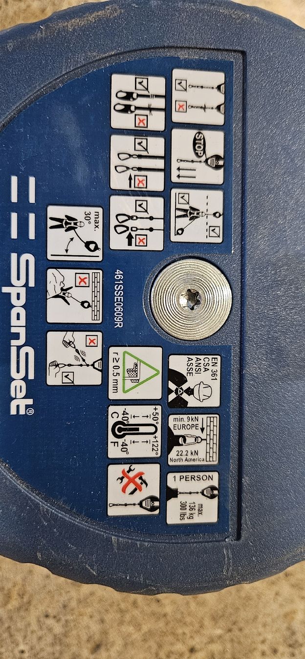 Attrezzatura da arrampicata: SpanSet Auffangrollensystem Hochsicherheitsgerät  – Nuovo (secondo la descrizione) da Baar venduto da Vel...Baar45 3