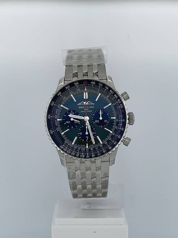 Breitling Orologi: Breitling Navitimer Chronograph Grün - AB0137241L1A1 – Usato da Wettingen venduto da eleganceshop
