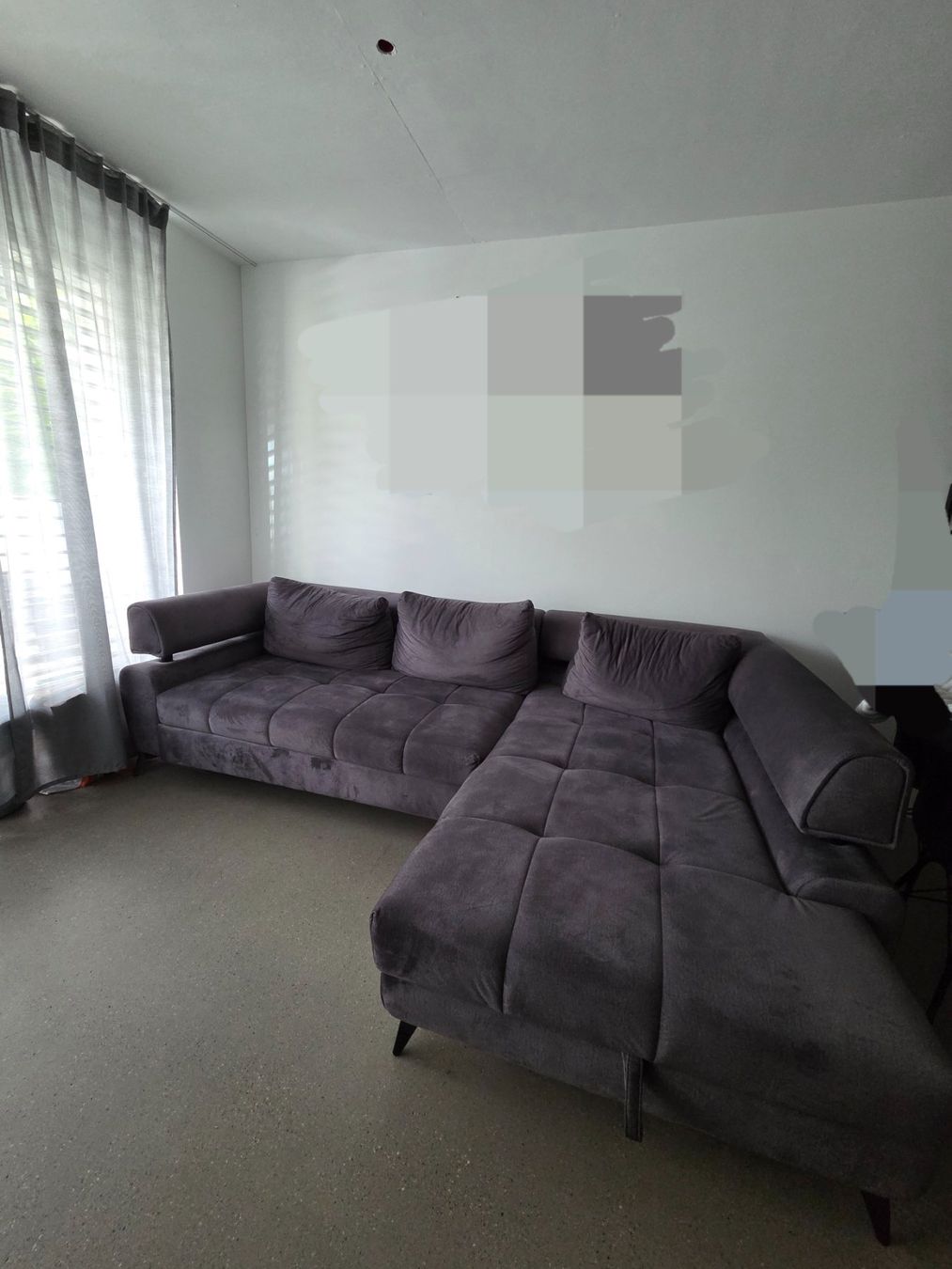 Conforama Sofas: Anthrazitfarbenes Ecksofa mit Schlaffunktion und Bettkasten – Gebraucht aus Schlieren von kar_qcs6 1