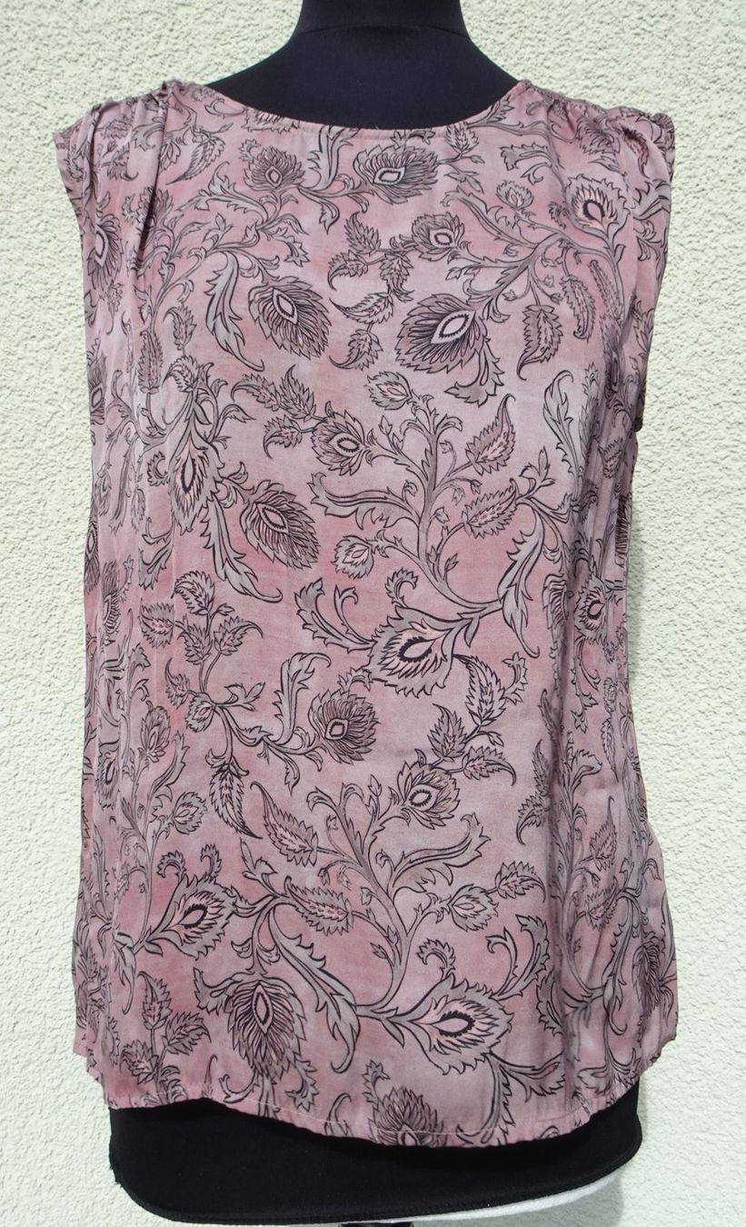 Repeat Top: Top Repeat silver edition Gr. 38 rosa schwarz Seide – Usato da Winterthur venduto da blumeblau77 1