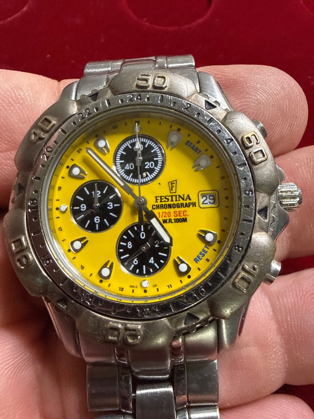 Festina Uhren: Festina Chronograph 42 mm – Gebraucht aus Pfeffingen von Allhandelklgwatches