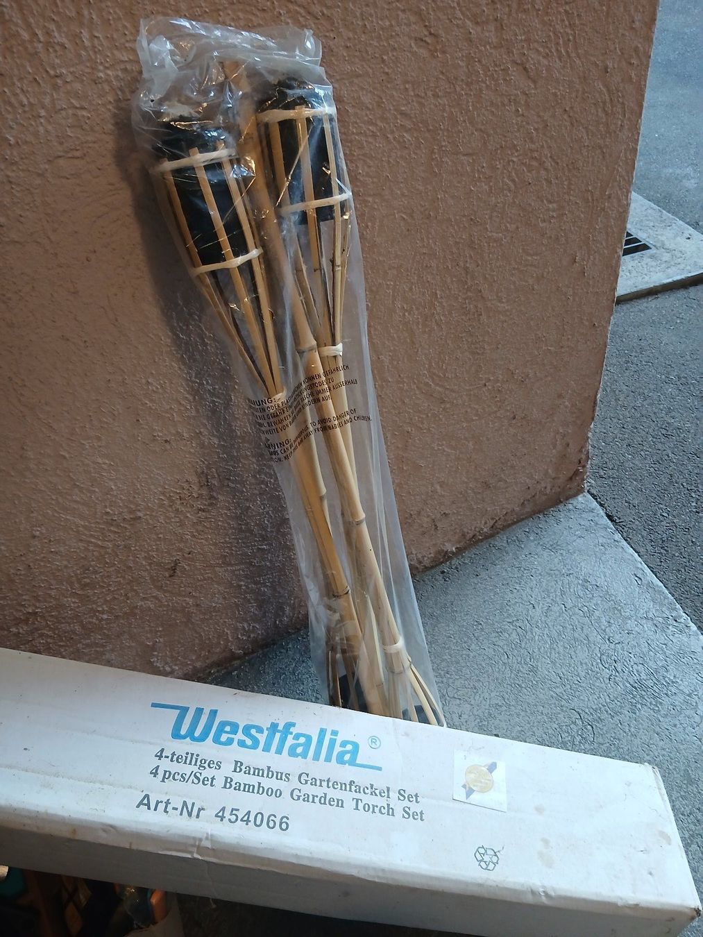 Candele: GARTENFAKELN 4stk 75cm bambus – Nuovo e nell'imballaggio originale da Pfäffikon SZ venduto da Marcus_Aurilius