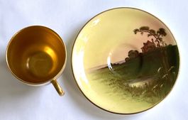 ENGLAND*COALPORT*Tasse & Untertasse vergoldet*****