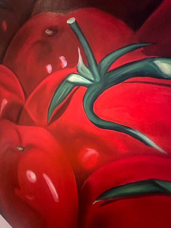 Gemälde: Ölgemälde Tomaten Christian Sommer, 90x90cm – Gebraucht aus Wangen SZ von mha_j9rz 1