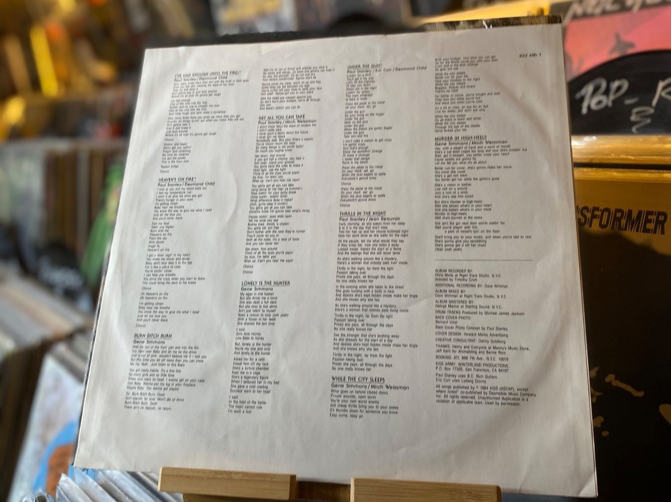 Dischi in vinile: KISS - ANIMALIZE...OG EU 1984...VG+/VG++ – Usato da Gals venduto da Diskopatshop 3