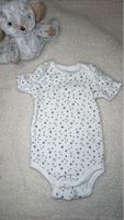 Body kurzarm weiss mit Sternen Gr. 74/80