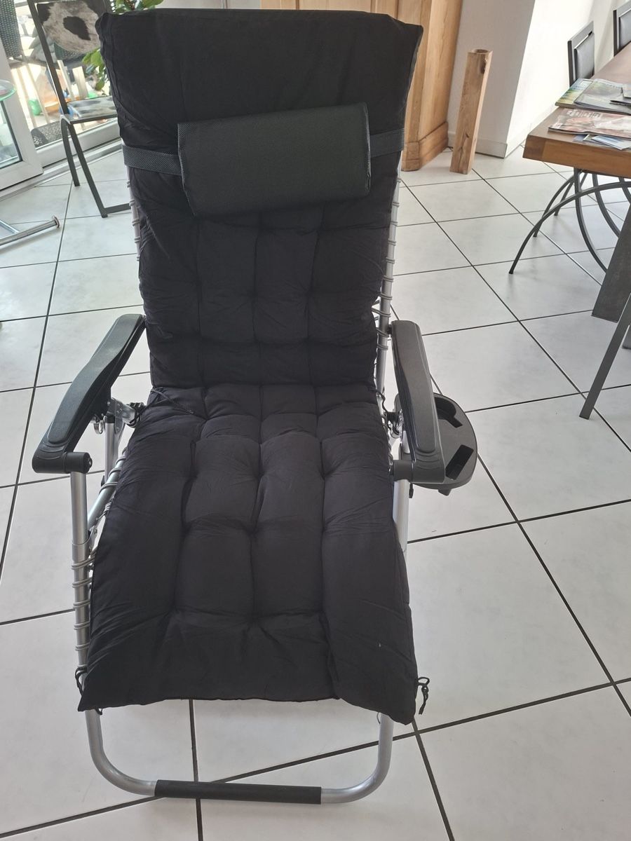 Chaises longues: Liegesessel tectake Cloud schwarz neu mit OVP – Neuf (Voir description) à Zweidlen par Maerliharo_57 3