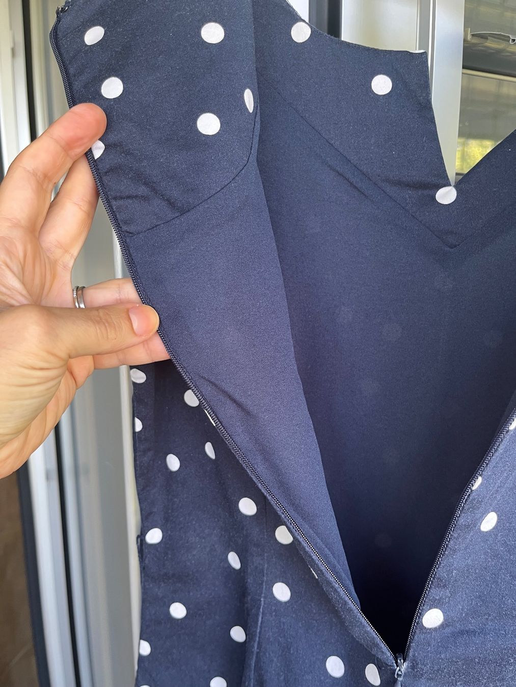 Robes: Baumwolle Kleid blau mit Pünkten M – D'occasion à Zürich par maral787 3
