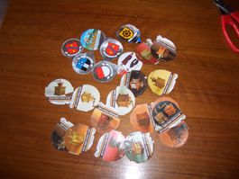 Rare  Kaffee-Rahm Deckeli Konvolut 22 Stk