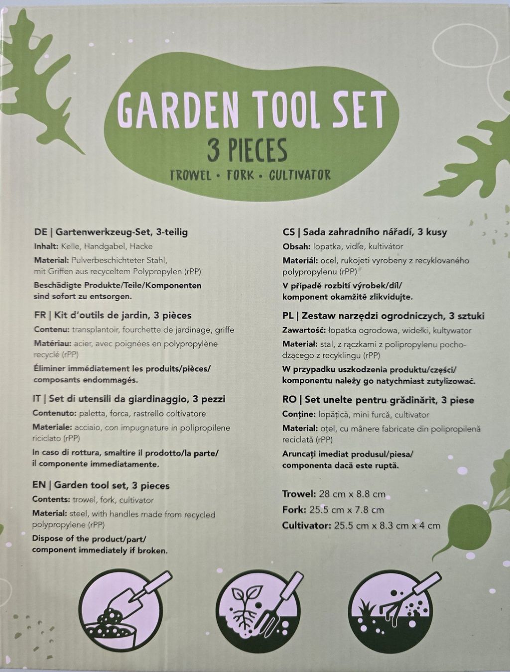 Tutti gli attrezzi: Garden Tool Set / Gartenwerkzeug-Set 3-teilig – Nuovo (secondo la descrizione) da Oetwil an der Limmat venduto da dhantal 3