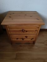 Nachttisch/Tablar aus massivem Fichtenholz,