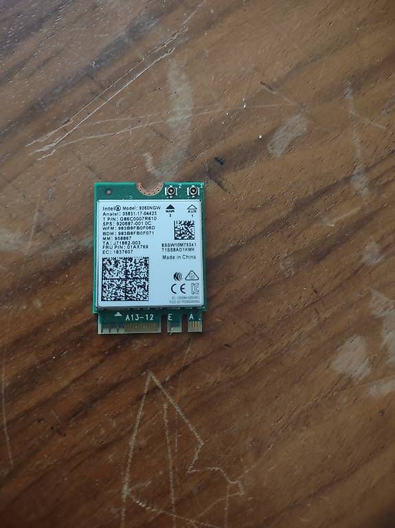 Componenti elettronici: Module WIFI Laptop 9260 NGW – Usato da Lausanne venduto da bougie5