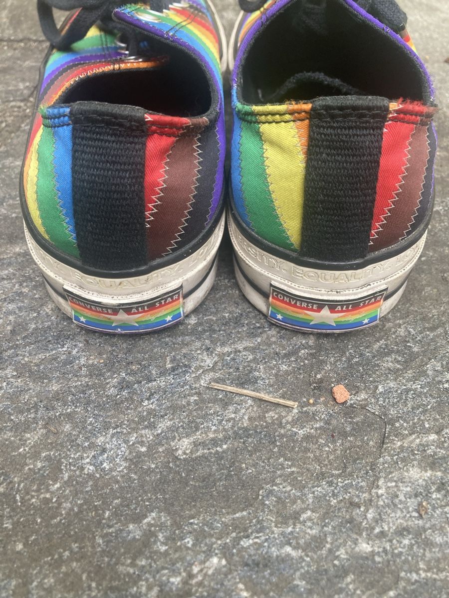 Converse Herrenschuhe: Converse Regenbogen farben Gr 41 – Gebraucht aus Basel von Nomagusa 3