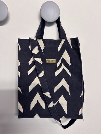 enSoie Zurich Shopper blau/ecru