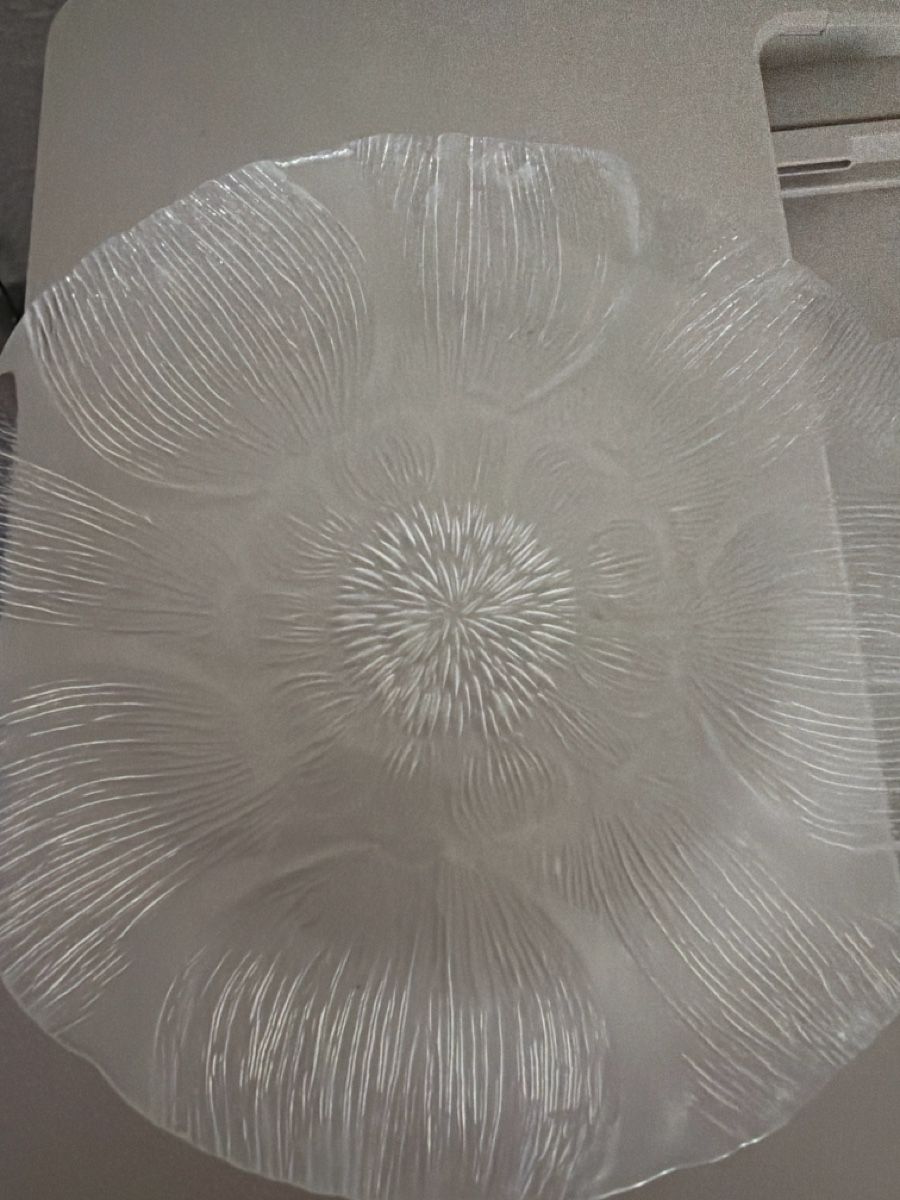 Piatti: Glass serving plate floral pattern diameter 20 cm – Usato da Zürich venduto da mhm_6rhw 2