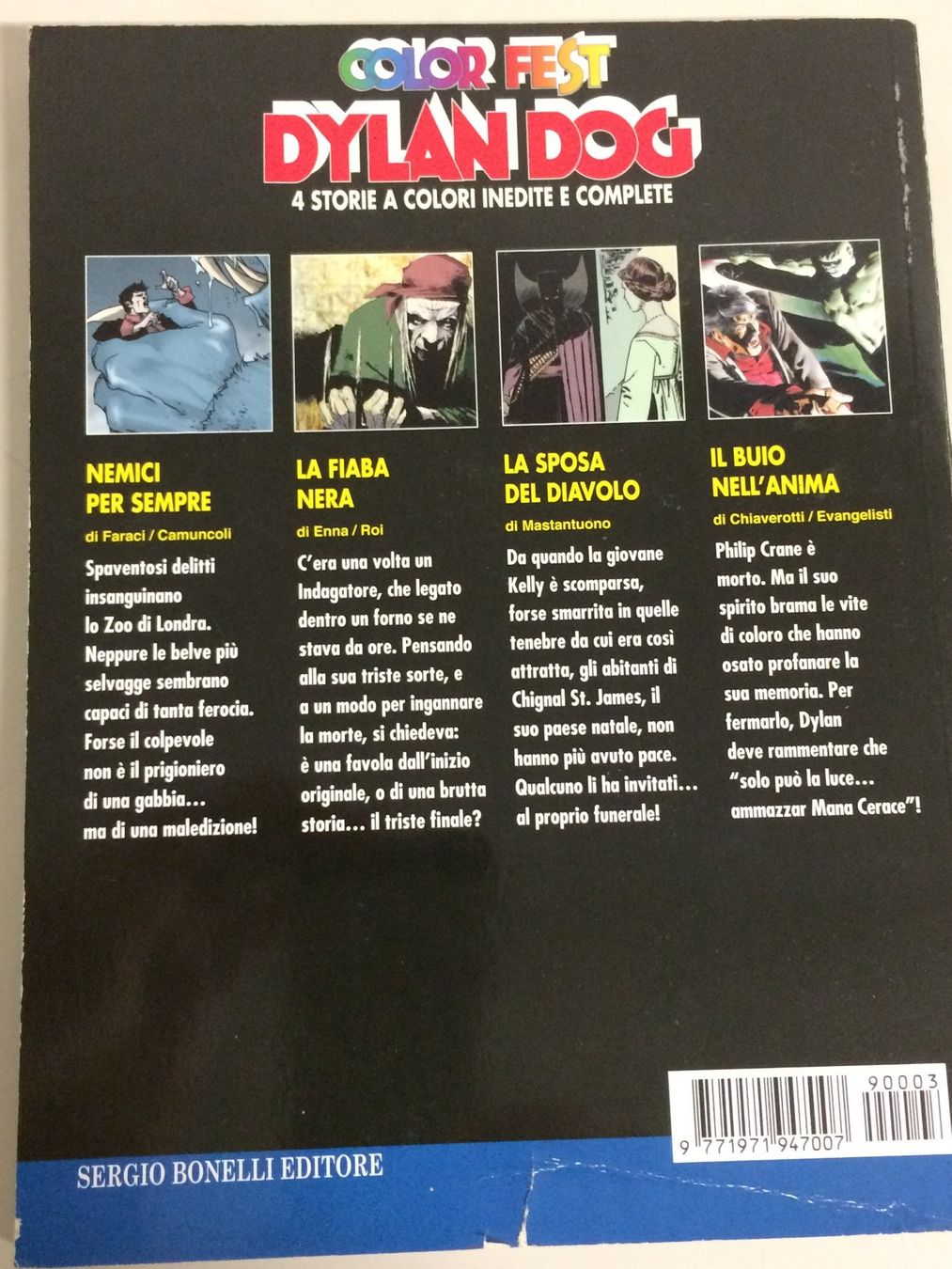 Comics: DYLAN DOG COLOR FEST # 3 Sergio Bonelli ed 4 storie complete – Gebraucht aus Vezia von Aquarius_Age 2