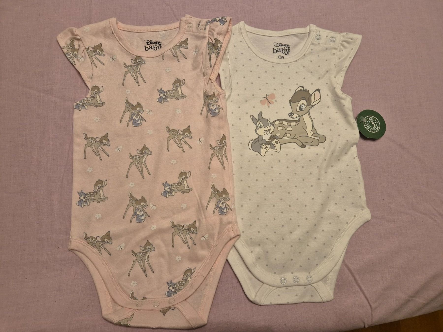 C&A Lotti & Set di vestiti: 2 süsse Bambi Bodys Gr. 74 + 80 – Nuovo e nell'imballaggio originale da Zürich venduto da Citalo