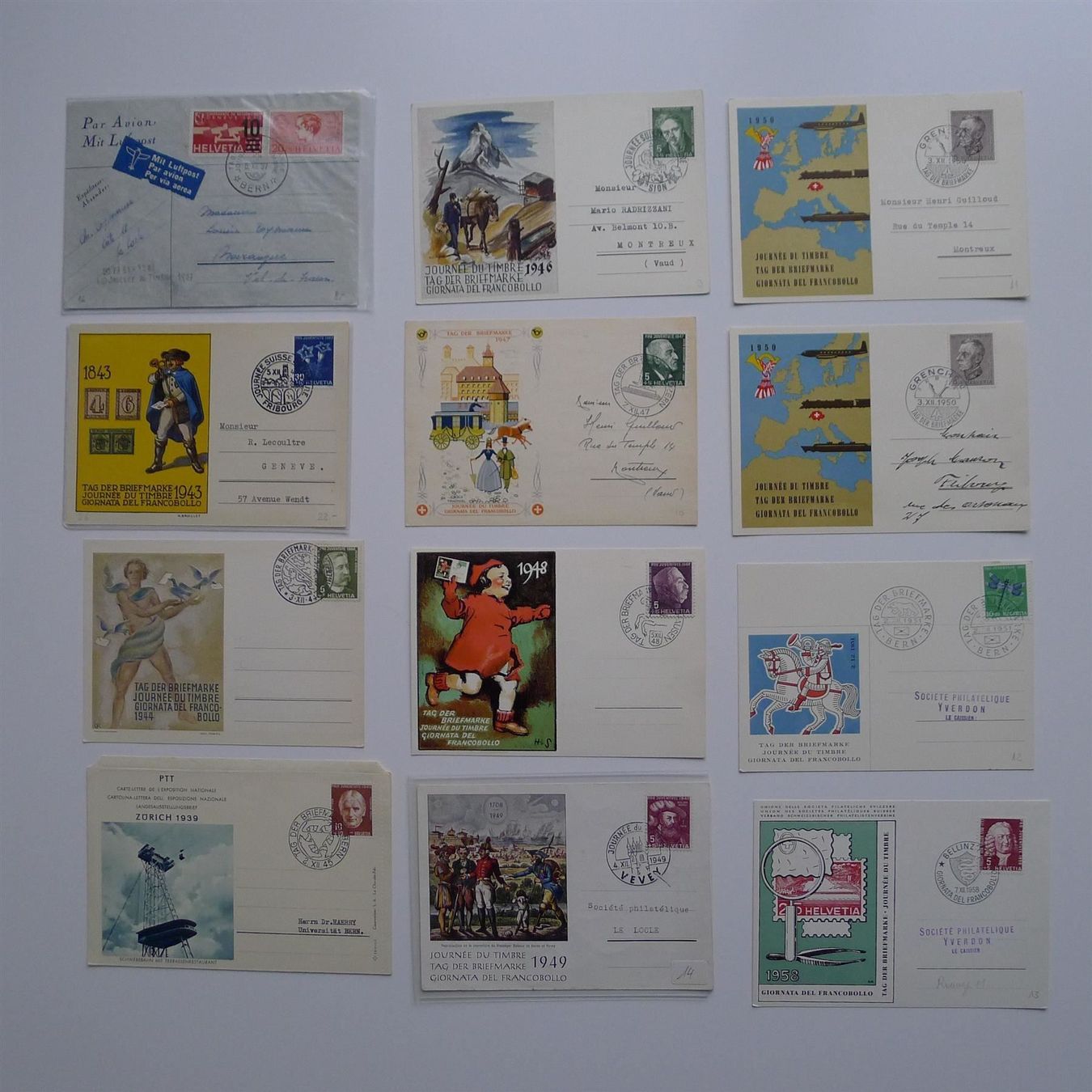 Tutti i francobolli: Grosses Lot TAG DER BRIEFMARKE – Usato da Ebikon venduto da SilvioFreund 1