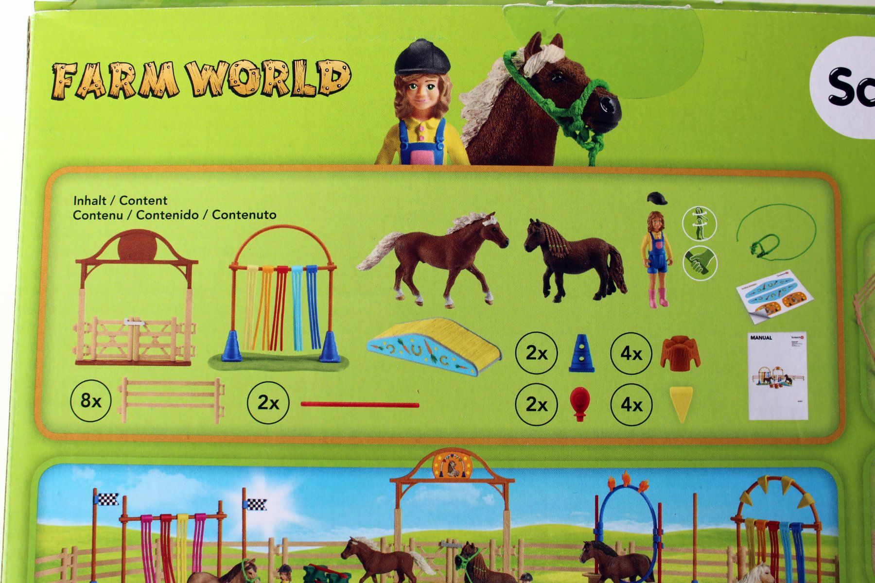 Schleich Giocattoli: SCHLEICH - Farm World "Pony Agility Training" – Usato da Roggwil BE venduto da Hemhem 4