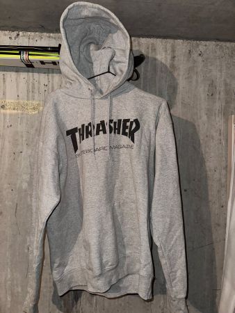 Thrasher Hoodie Skateboard Magazine grau Grösse S