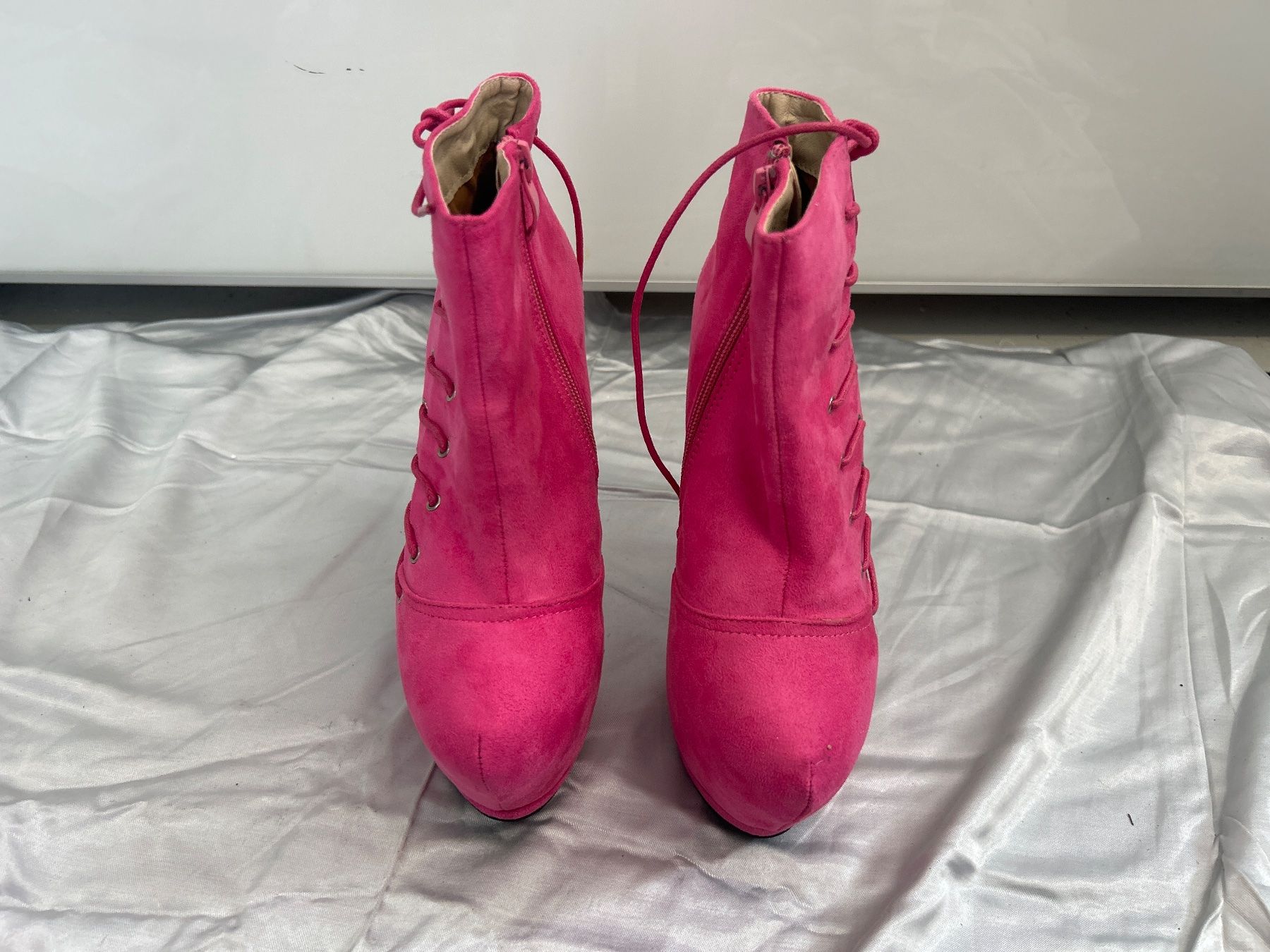 Damenschuhe: Plateau Heels Stiefelette pink Gr 36 Neu – Neu und originalverpackt aus Regensdorf von Spyke55 2