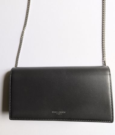YSL , Yves Saint Laurent Handy -Tasche, graues Leder wie neu