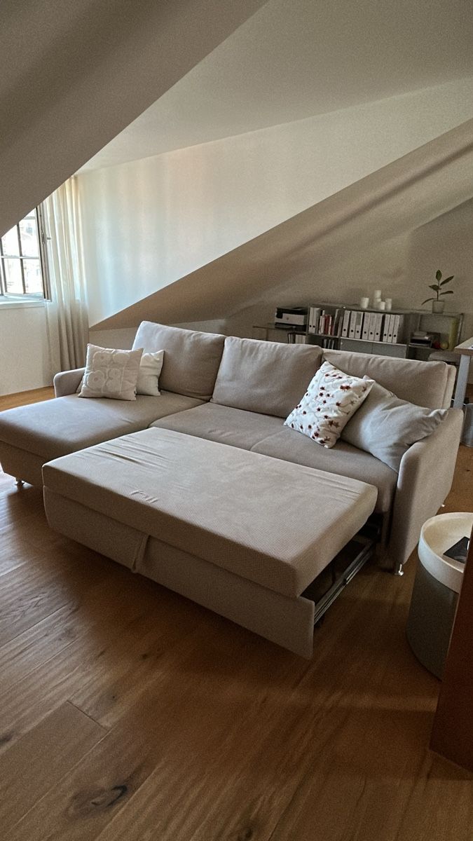 Pfister Divani: Ecksofa mit Schlaffunktion und Bettkasten beige – Usato da Rapperswil SG venduto da jea_7fqg 2
