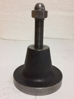 4 x STAHLFUSS, MIT VERSTELLSCHRAUBE G3/8" FEINGEWINDE