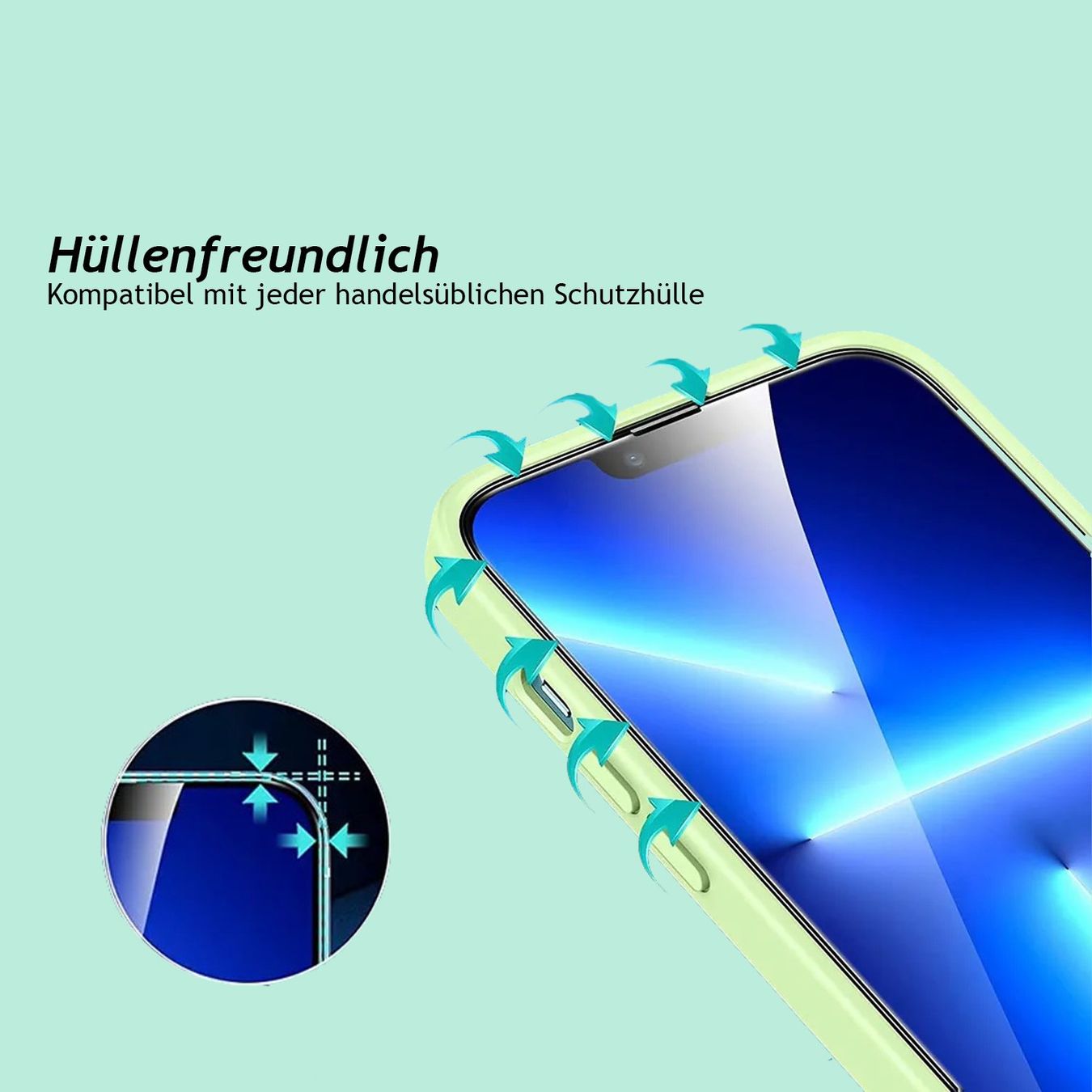 Apple Covers & Schutzfolien: Panzerfolie Blickschutz Displayschutz iPhone 15 Plus – Neu und originalverpackt aus Lauerz von Rentira 3