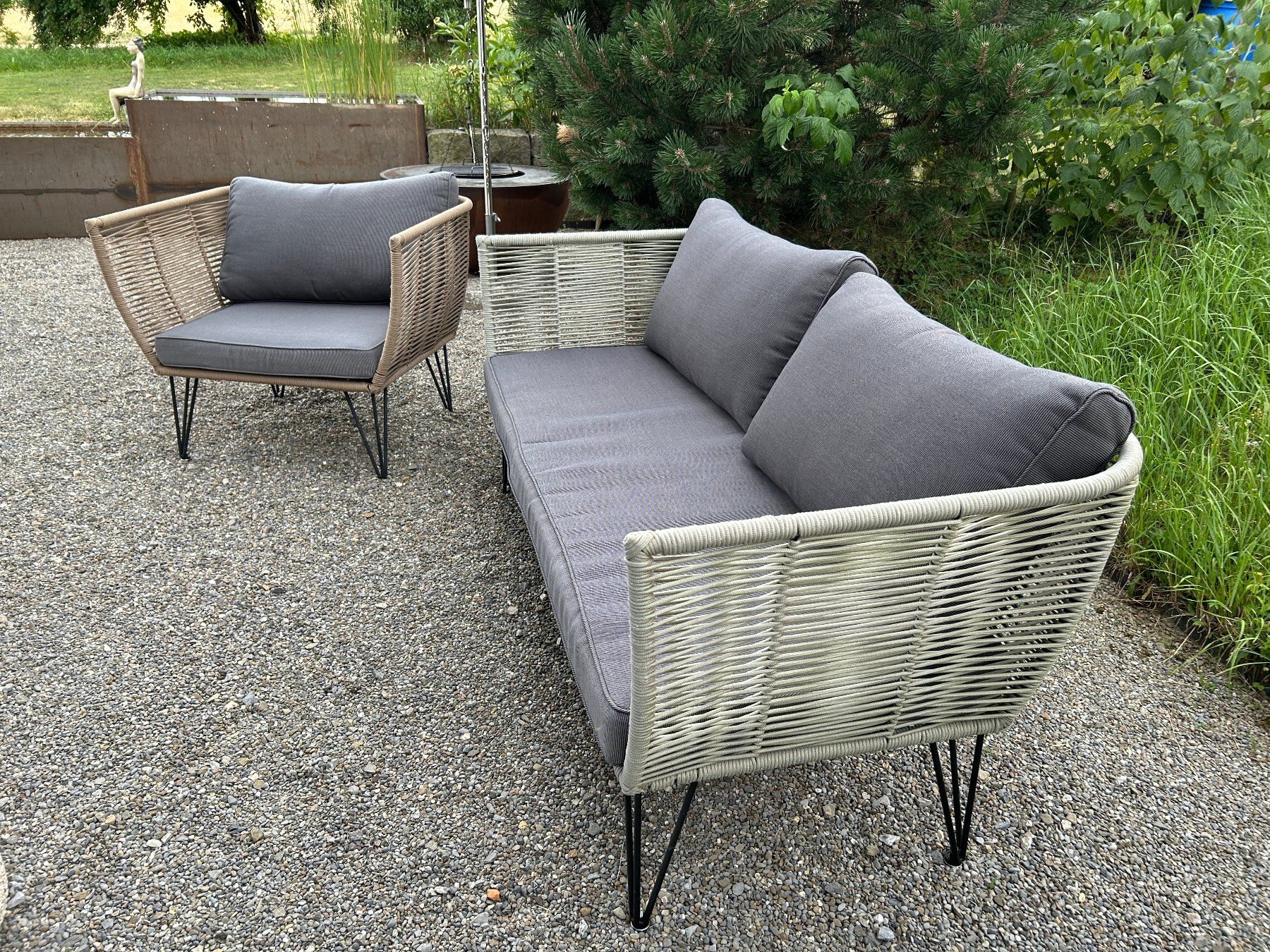 Sofas: Gartenlounge (2er-Sofa und Sessel) – D'occasion à Auw par westwind_2007