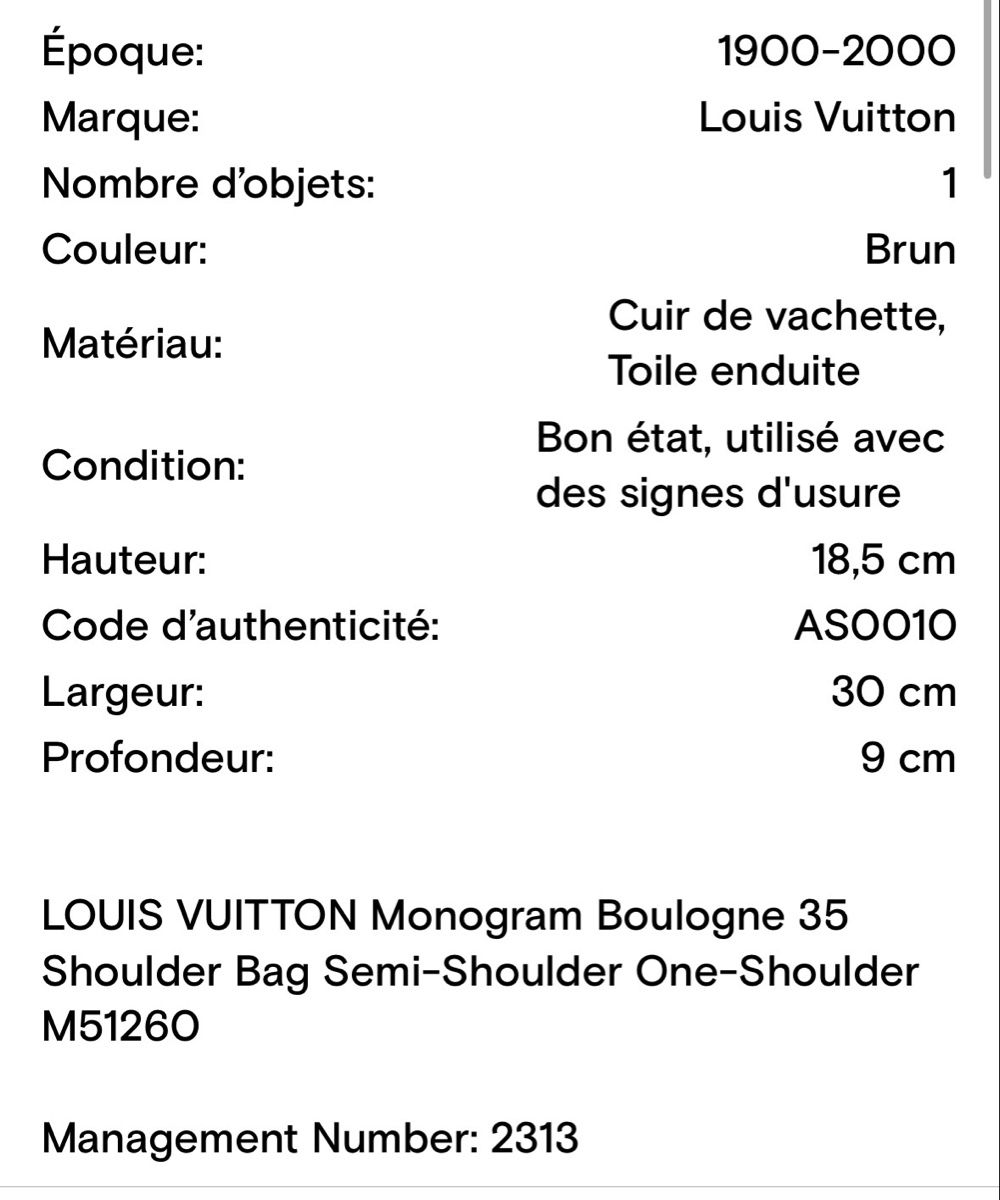 Louis Vuitton Borse da donna: Sac à main Louis Vuitton – Usato da Hauterive NE venduto da bur_8xqg 9