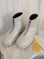 Marni ankle boots with zip beige / 38 as new