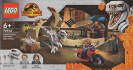 LEGO JURASSIC WORLD 76945 ATROCIRAPTOR DINOSAUR : BIKE CHASE