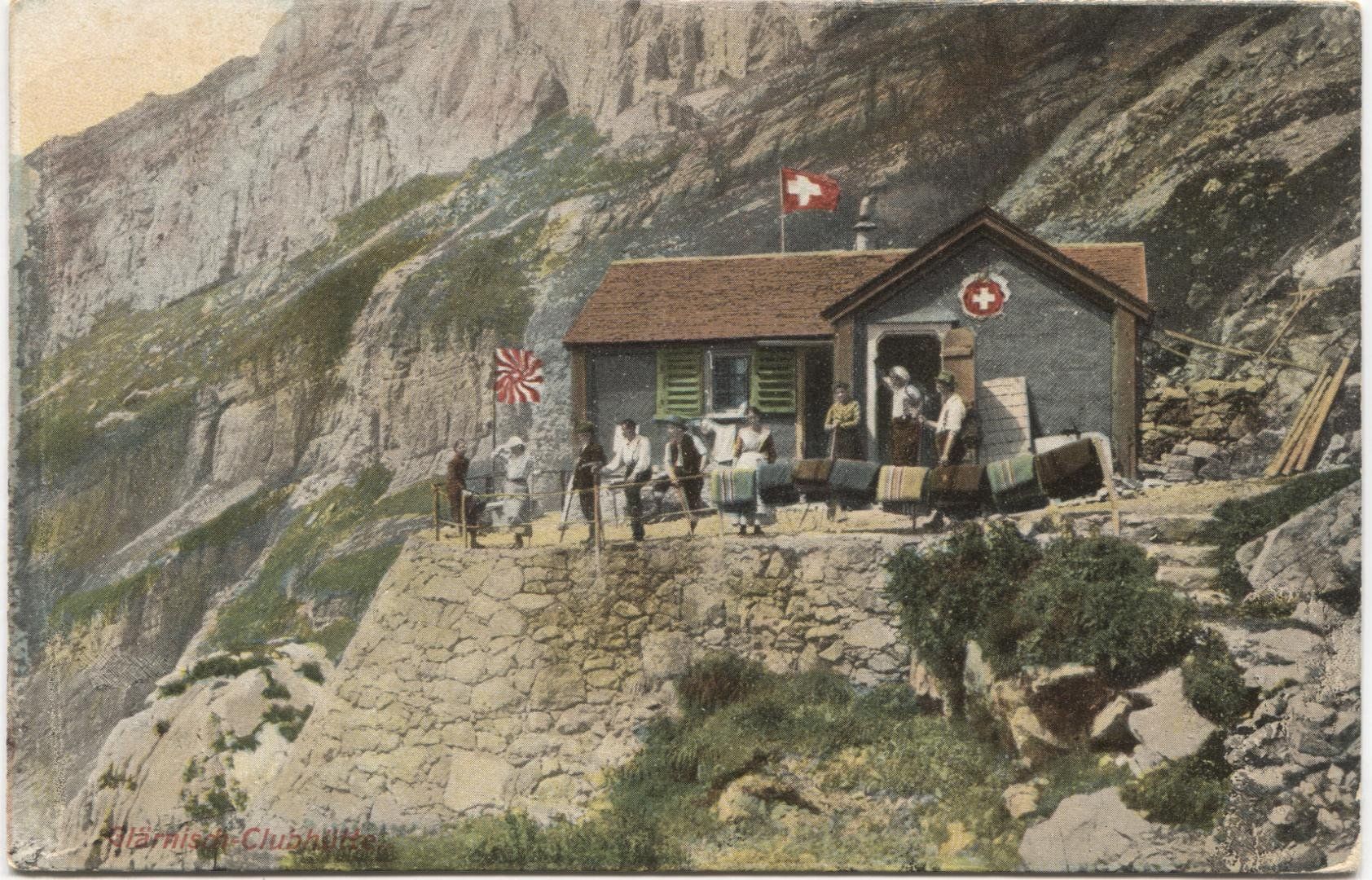 Cartoline postali: SAC-HUETTE Glärnisch GL 1921 – Usato da Rothrist venduto da Clanx