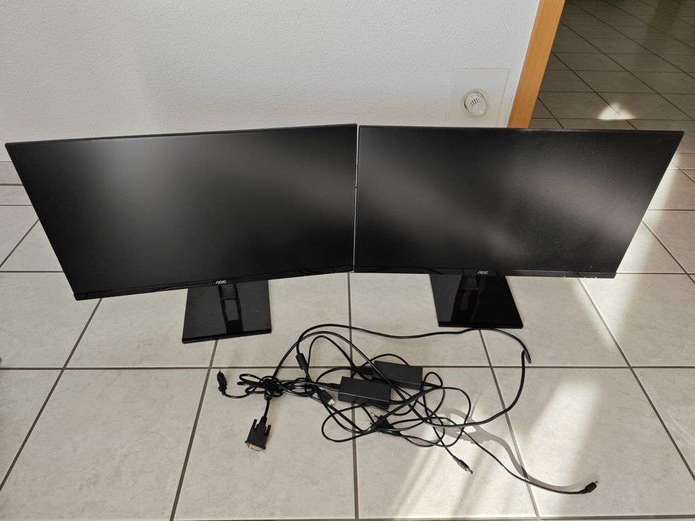 2x 27" Monitor AOC 27V2Q | Kaufen auf Ricardo