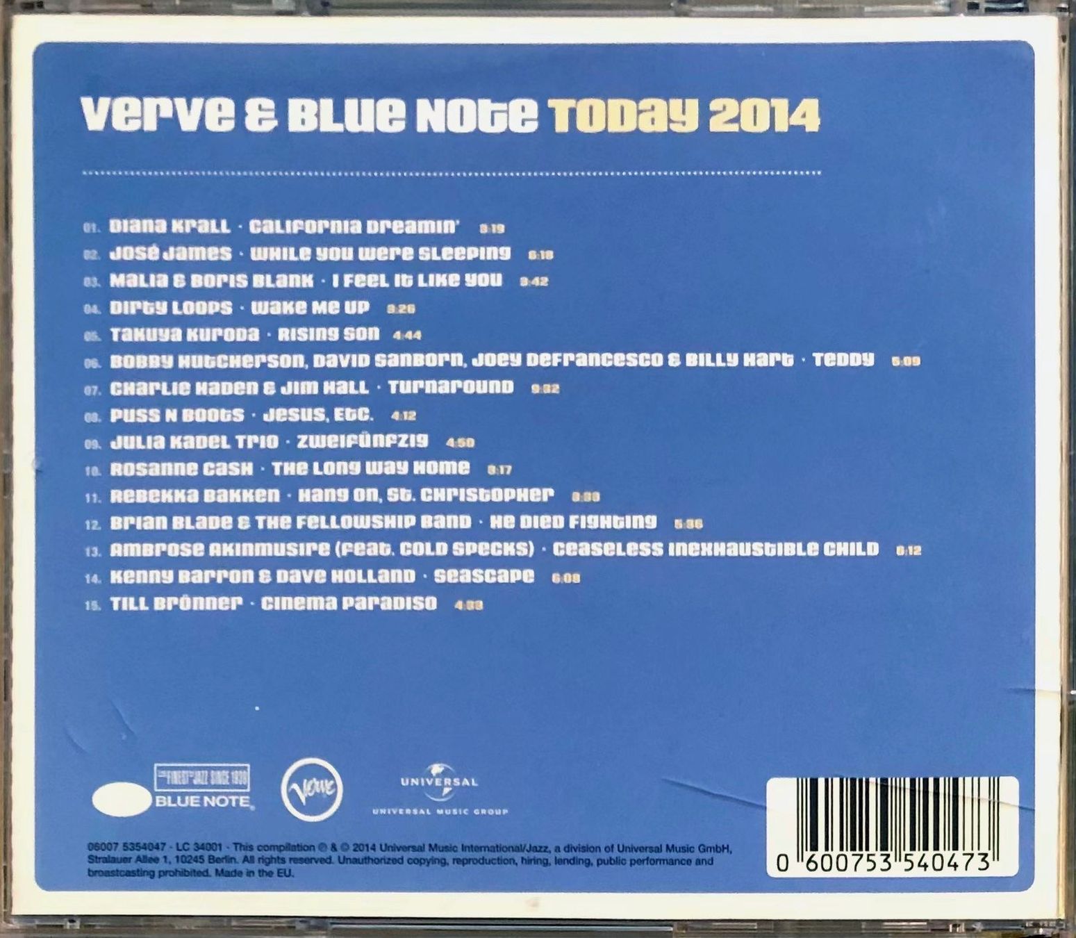 CD: Various – Verve & Blue Note Today 2014 – Usato da Martigny venduto da jereq 1